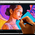 AI Creative Collaboration**

Prompt: *A vibrant, digital collage illustrating a human artist collaborating with a glowing AI interface. The artist is sketching while the AI displays multiple variations of their design, suggesting innovative ideas and color palettes. Emphasize the partnership and the boundless possibilities of AI-assisted creativity, representing a democratization of artistic expression.*

**