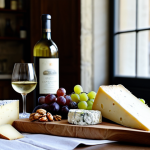 A French Fromage Table**

"A beautifully arranged French cheese board. Various cheeses like Camembert, Comté, Roquefort, and goat cheese are displayed with grapes, figs, walnuts, and a crusty baguette. A bottle of French wine (like Sancerre or Bordeaux) is visible in the background. Warm, inviting light. Professional food photography, high resolution, sharp focus, delicious. Safe for work, appropriate content, fully clothed, family-friendly."

**